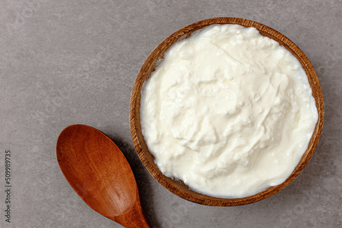 Yogurt without whey Greek yogurt photo