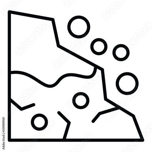 Snow Avalanche Icon Style