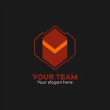 Army rank team modern logo template