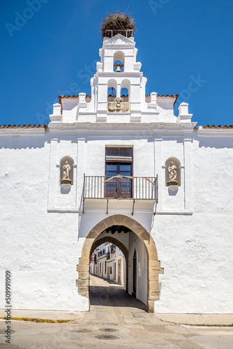 View at the Jerez gate in the streets of Zafra - Spain photo