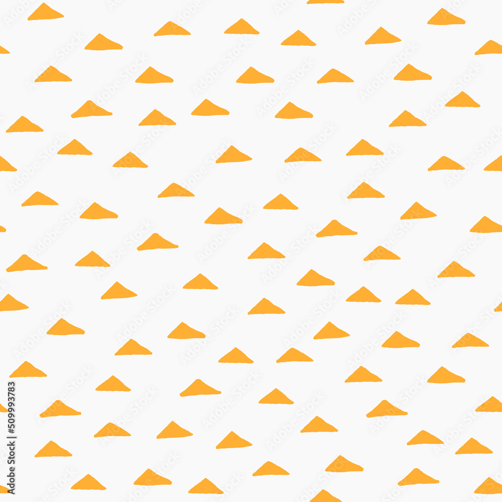 Seamless minimalistic pattern with yellow triangles Seamless minimalistic pattern with yellow triangles