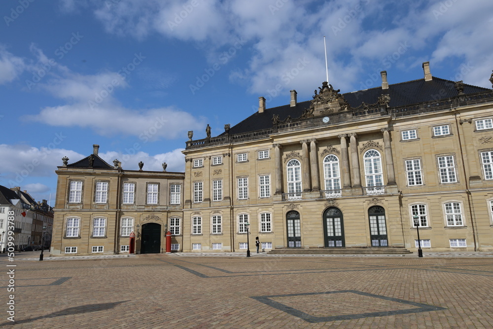 Royal palace Amalienborg Copenhagen Denmark
