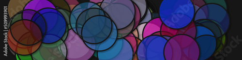 Circles with shadows generative art background art illustration