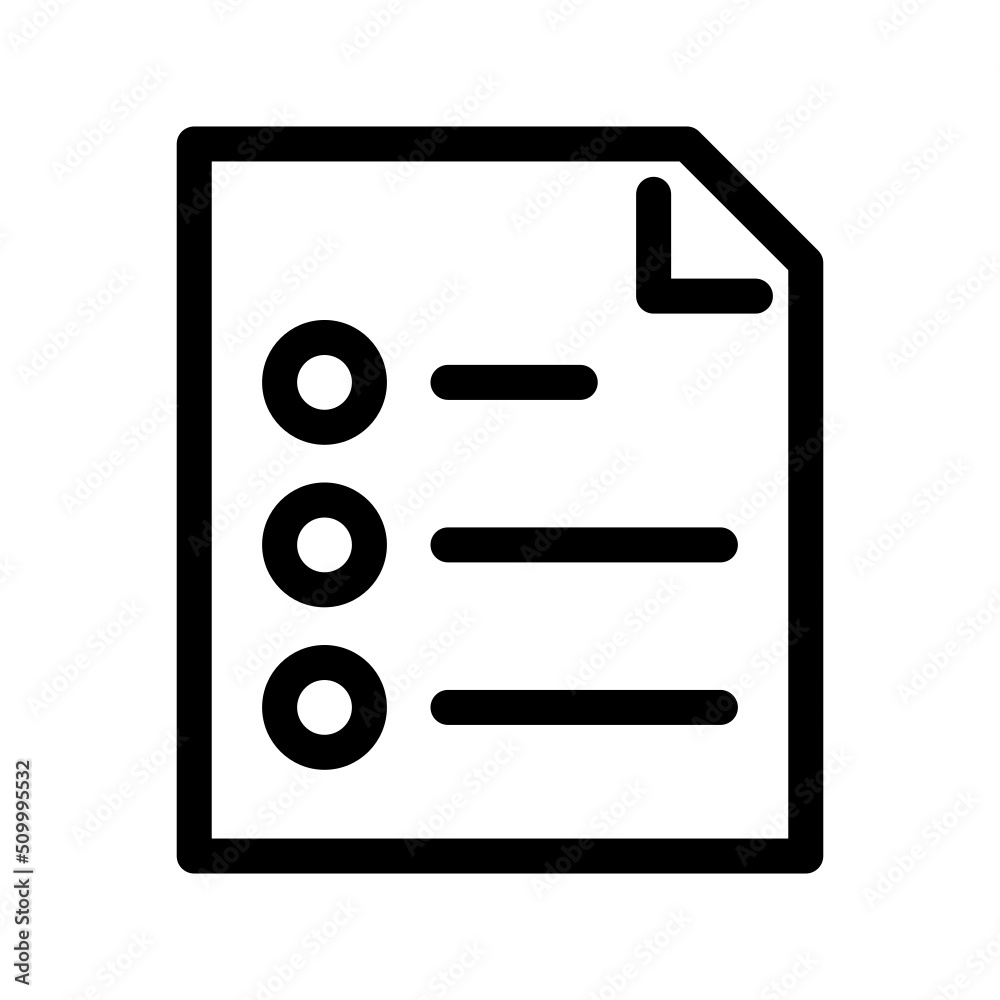 List Icon Vector Symbol Design Illustration List Icon Vector Symbol Design Illustration
