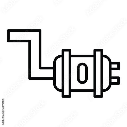 Exhaust Pipe Icon Style