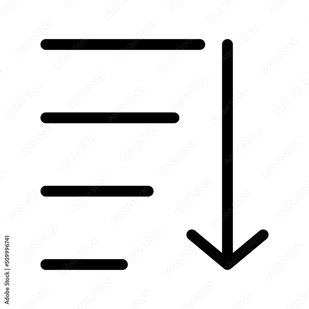Sorting Icon Vector Symbol Design Illustration Sorting Icon Vector Symbol Design Illustration