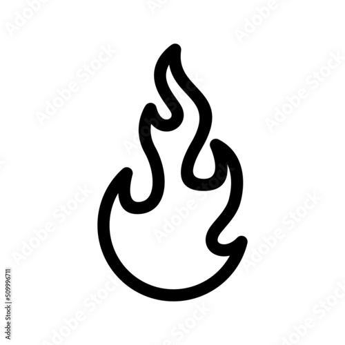 Fototapeta Naklejka Na Ścianę i Meble -  Fire Icon Vector Symbol Design Illustration