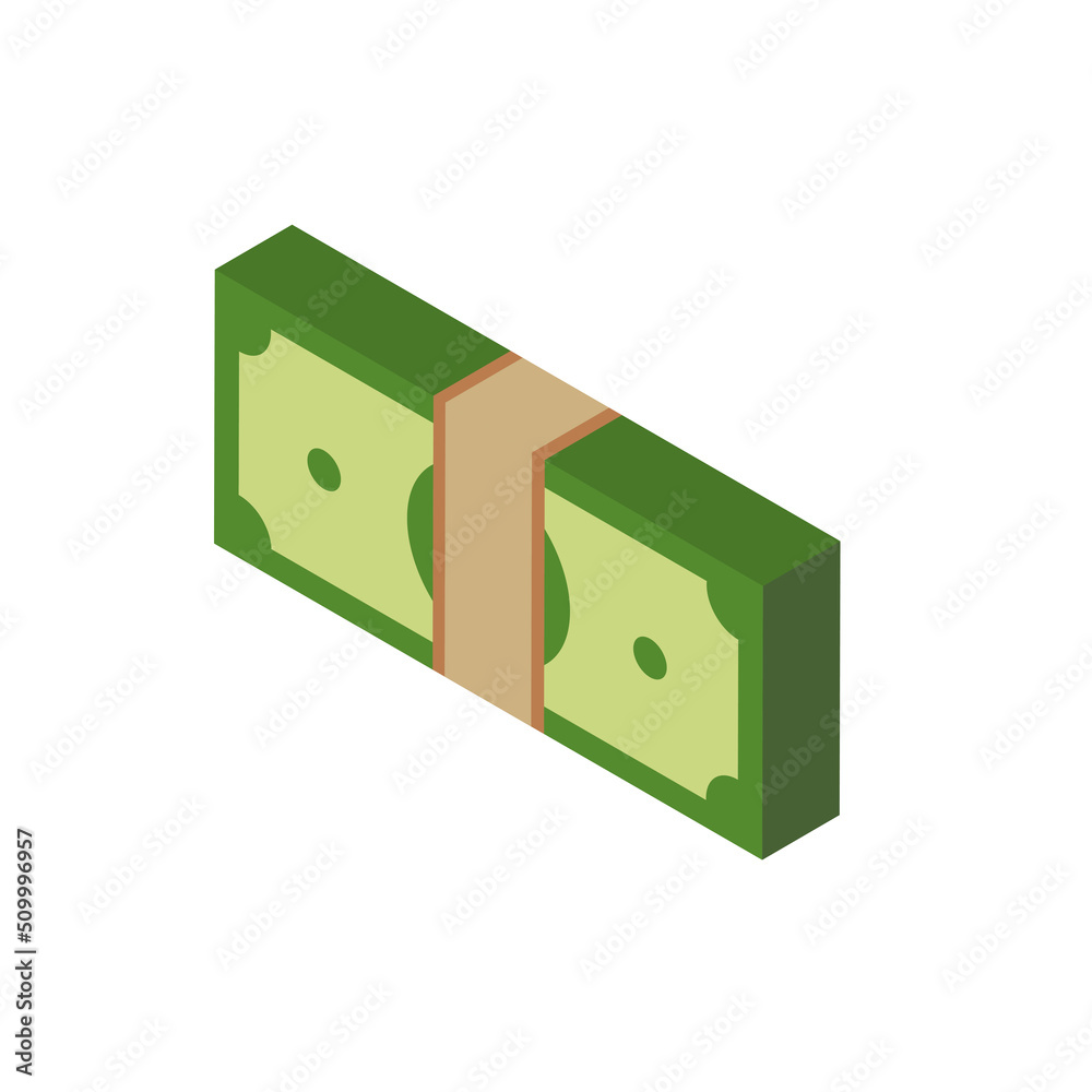 Vector dollar bank note and coin, icon illustrations and vector Vector dollar bank note and coin, icon illustrations and vector