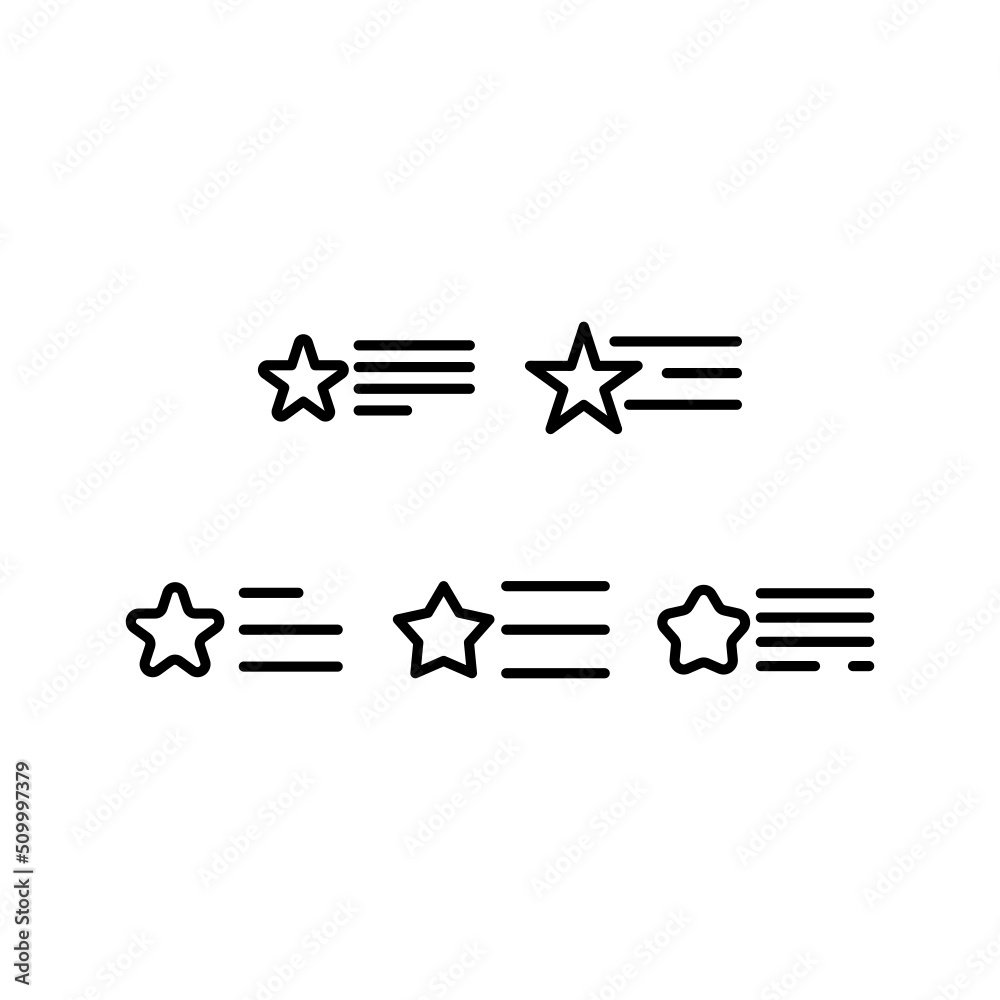 Rating Icon Set Vector Symbol Design Illustration