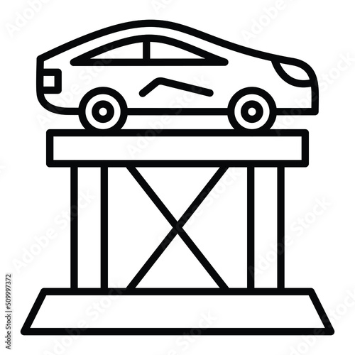 Car Lift Icon Style
