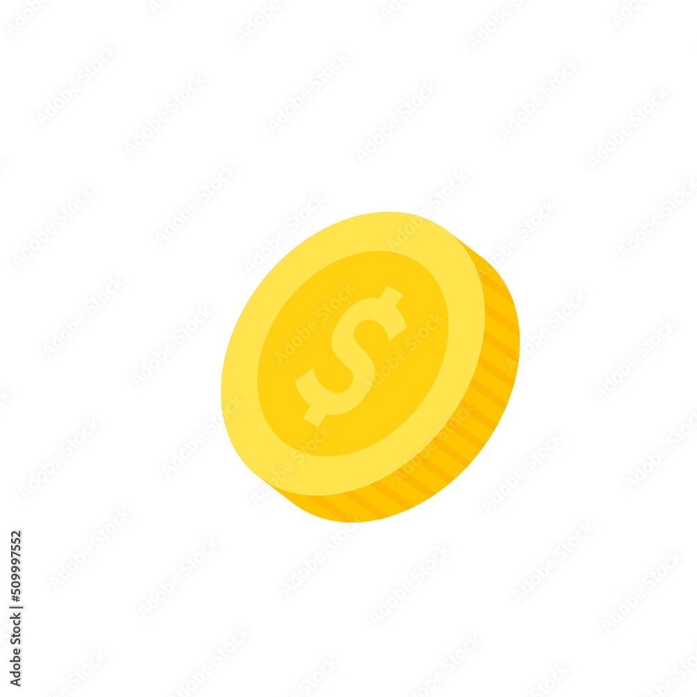 Vector dollar bank note and coin, icon illustrations and vector Vector dollar bank note and coin, icon illustrations and vector