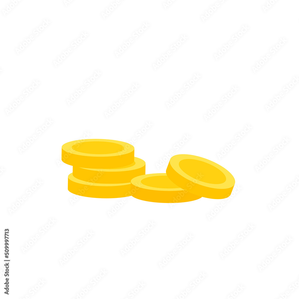 Vector dollar bank note and coin, icon illustrations and vector Vector dollar bank note and coin, icon illustrations and vector