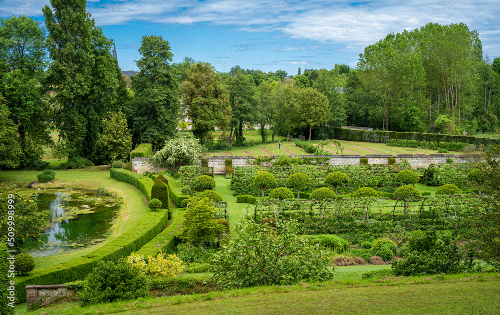 F, Loire, Sasnières, Gärten, Château, Schlossgarten, Schlosspark