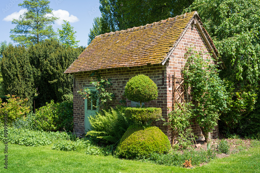 F, Loire, Sasnières, Gärten, Château, Schlossgarten, Schlosspark, Gartenstadel