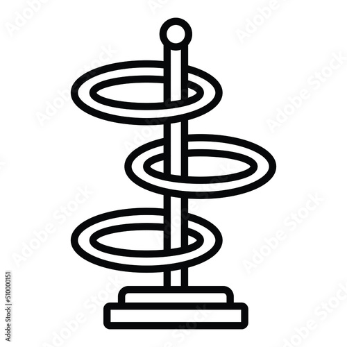 Ring Toss Icon Style