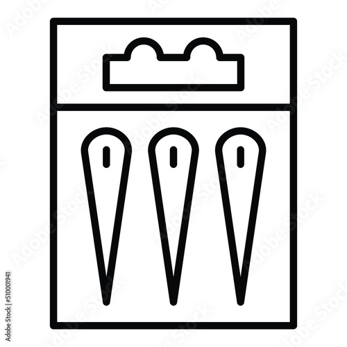 Needles Packet Icon Style