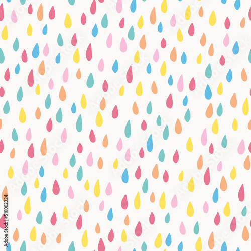 Seamless pattern with rain drops