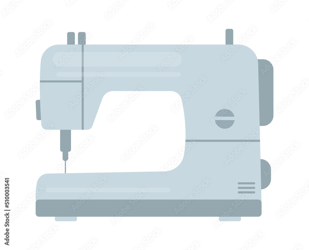 Sewing machine. Needlework tailoring tool. Vector illustration Sewing machine. Needlework tailoring tool. Vector illustration