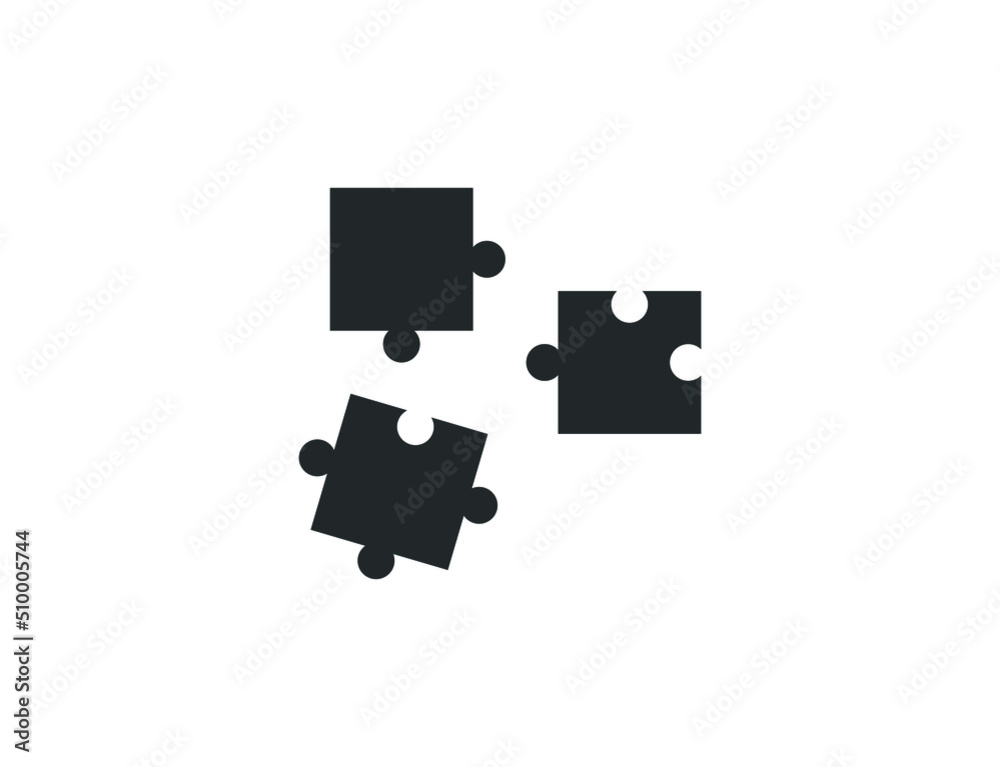 Puzzle icon in trendy flat style design. Vector graphic illustration. Puzzle icon in trendy flat style design. Vector graphic illustration.