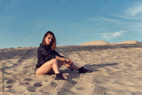 Summer sunny day on the sand