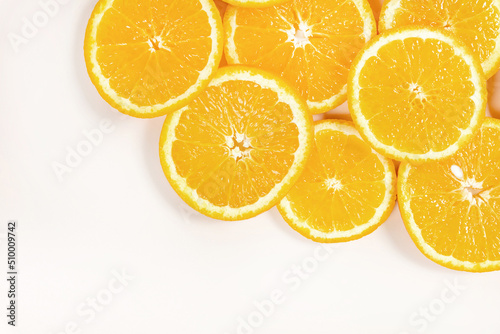 Orange slices background. sliced       oranges