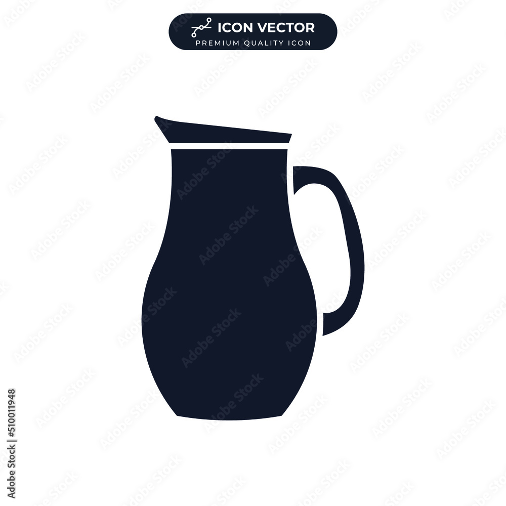 pitcher icon symbol template for graphic and web design collection logo vector illustration