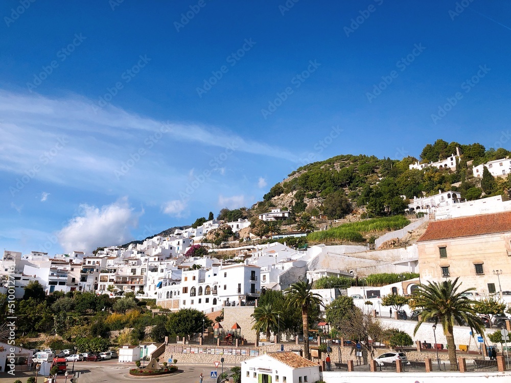 [Spain] Scenery of the town of the beautiful white village, Frigiliana