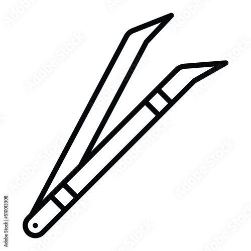 Tweezers Icon Style