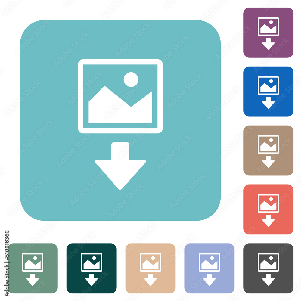 Download image rounded square flat icons