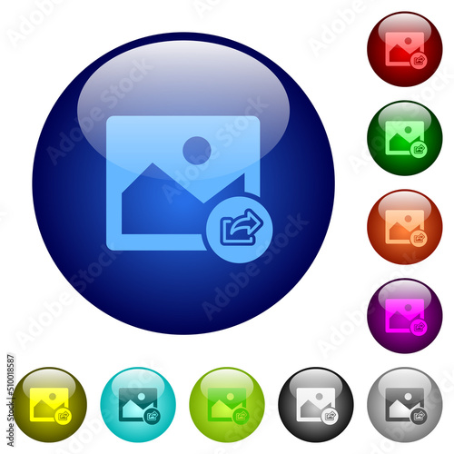 Export image color glass buttons