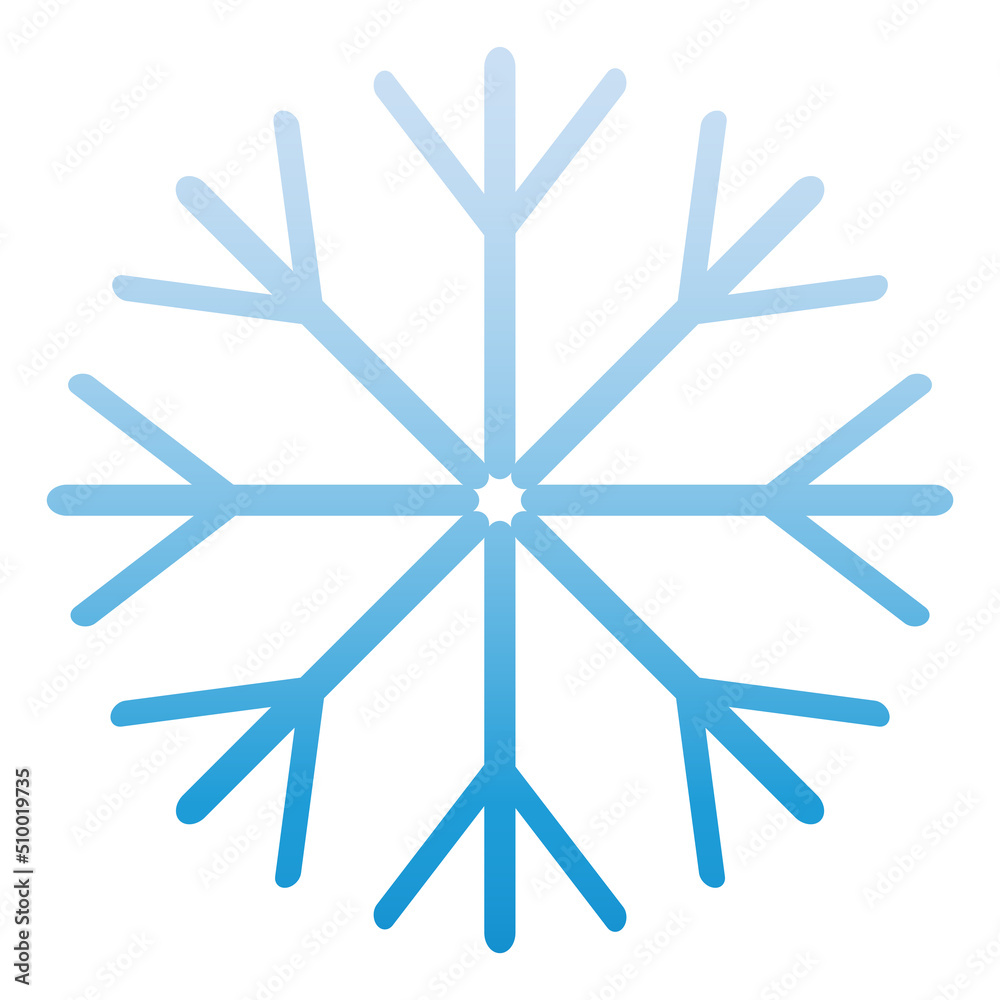 Snowflake Icon Blue. Ice Crystal Winter Symbol. Christmas Logo. Xmas Sign Snowflake Icon Blue. Ice Crystal Winter Symbol. Christmas Logo. Xmas Sign