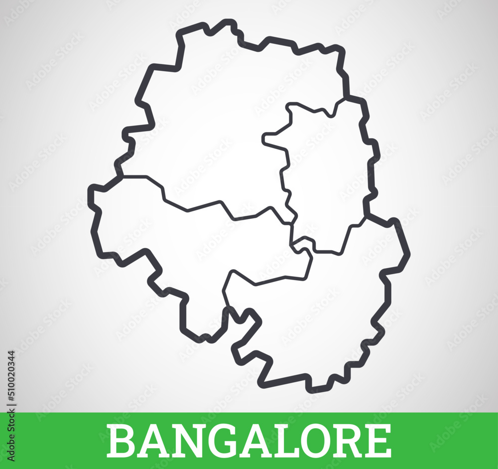 simple-outline-map-of-bangalore-vector-graphic-illustration-stock