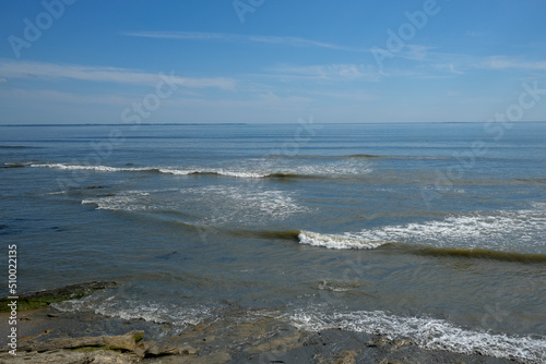 vagues sur le littoral Breton