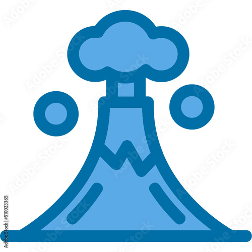 Volcano Landscape Icon