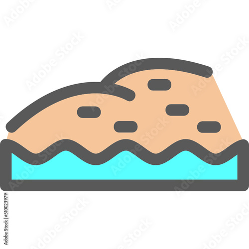Shore Landscape Icon