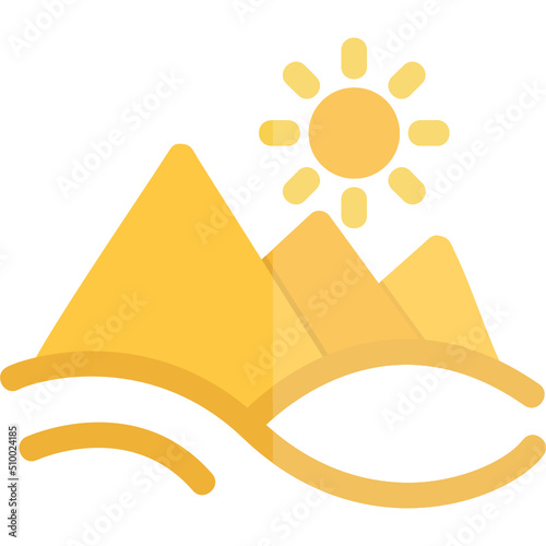 Pyramid Landscape Icon