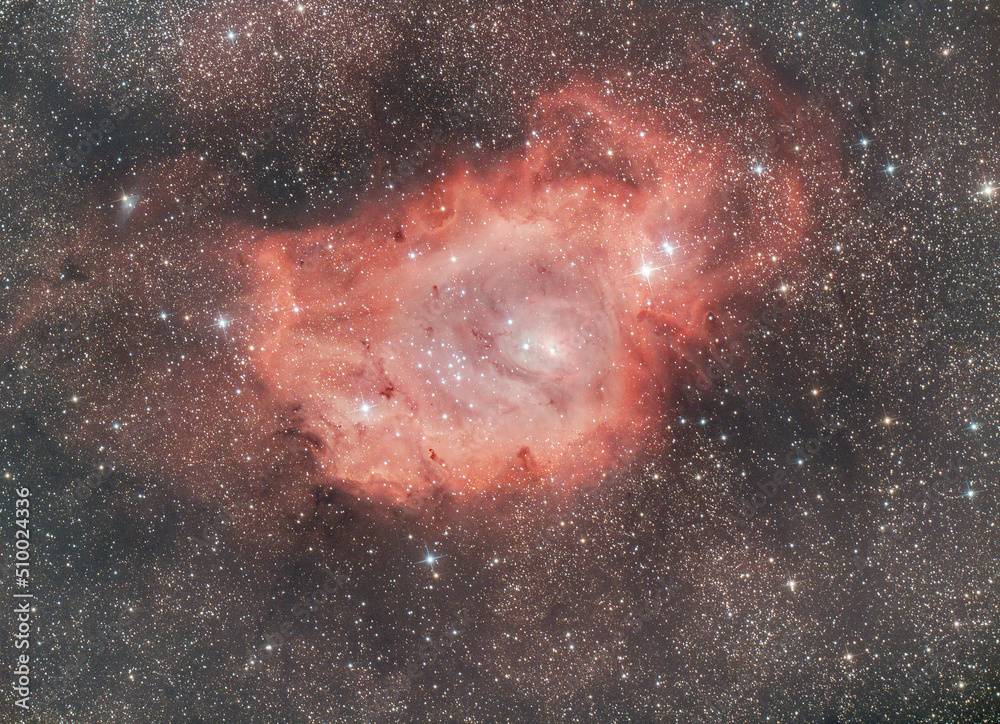 Lagoon Nebula via Newton 130 650