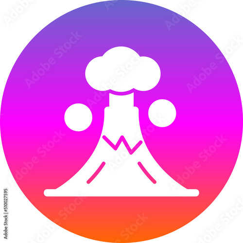 Volcano Landscape Icon