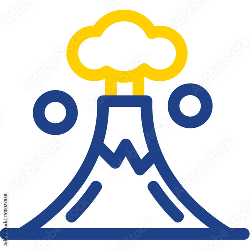Volcano Landscape Icon
