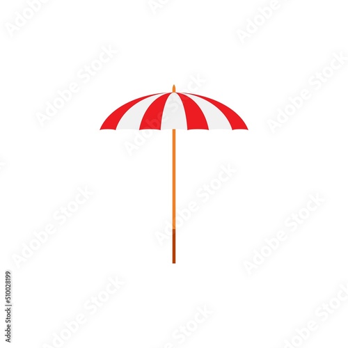 Beach umbrella. Rest. Vector illustration