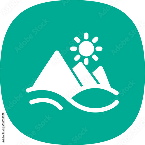 Pyramid Landscape Icon