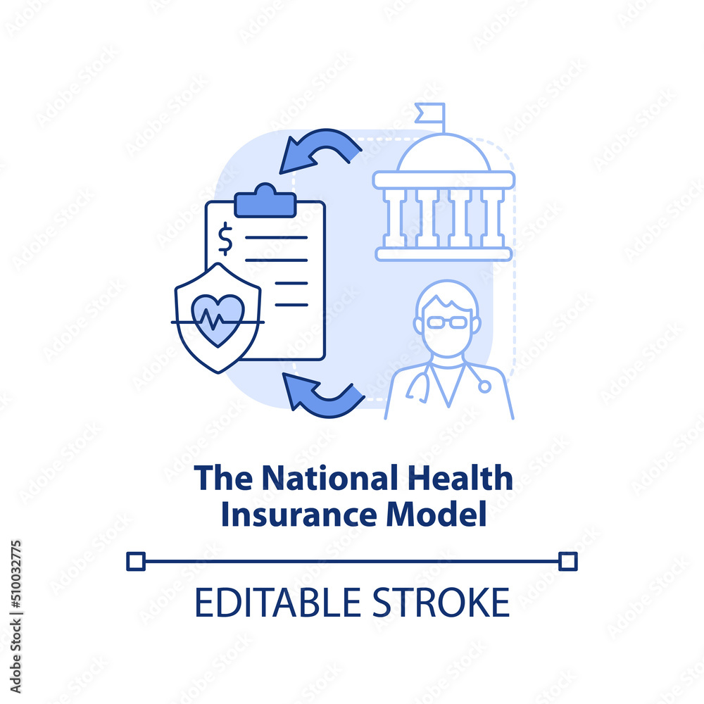 custom made wallpaper toronto digitalNational health insurance model light blue concept icon. Type of healthcare systems abstract idea thin line illustration. Isolated outline drawing. Editable stroke. Arial, Myriad Pro-Bold fonts used