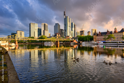 Frankfurt am Main city skyline  Germany