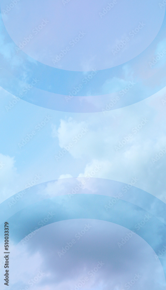 blue sky vertical background text frame empty