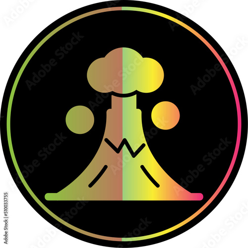 Volcano Landscape Icon