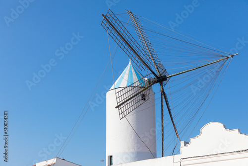 Molino harinero en el pueblo de Sant Lluis (San Luis), en Menorca (Islas Baleares, España) photo