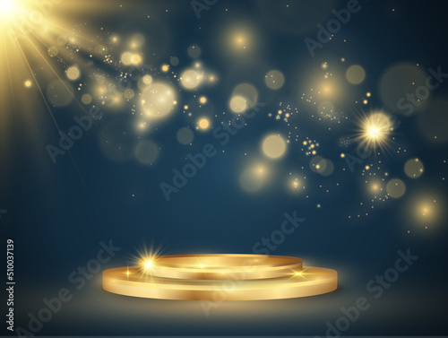 Vector illustration for award winners. Pedestal or platform for honoring prize winners.	
