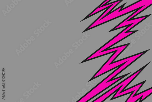 Abstract background with spikes and zigzag line pattern and with some copy space area