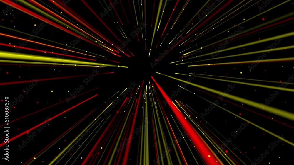 Yellow and red beams of light approach the viewer and change the angle of illumination against the background
starry sky. Endless cycle. The loop Yellow and red beams of light approach the viewer and change the angle of illumination against the background
starry sky. Endless cycle. The loop