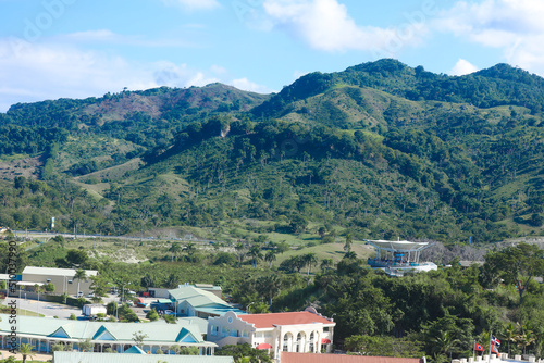 Dominican Republic, Maimon, View to harbour, Amber Cove Cruise Terminal photo